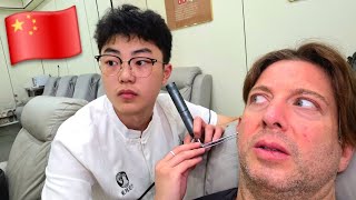 LATE NIGHT IN CHENGDU: Ultra-Futuristic Ear Cleaning & Midnight Street Food Tour in China! 🇨🇳🍜🍻