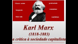 Karl Marx e a crítica à sociedade capitalista