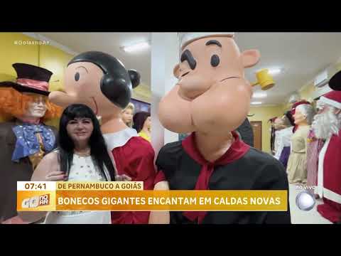 De Pernambuco a Goiás: bonecos gigantes encantam em Caldas Novas