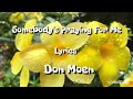 Don Moen ~ Somebody's Praying For Me ~ Lyrics