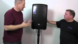 Video thumbnail for A look at the RCF HD12A by Jeremy Landby and John Young of the Disc Jockey News by discjockeynews