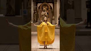 The Rarest Textile on Earth: A Golden Silk Cape Made from 1.2 Million Spiders #facts #shorts