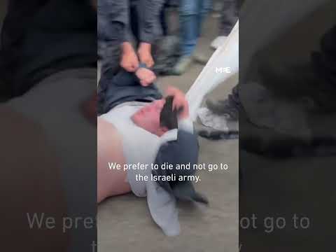 the israli police vs idiot jews lol fakery