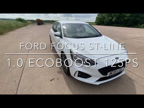 2019 19 FORD FOCUS 1.0 ECOBOOST 125PS ST-LINE 5 DOOR IN FROZEN WHITE WITH SAT NAV 14,000 MILES