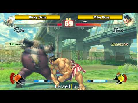 Level|Up Series D&B Event: SF4 Top 8, Winner's Bracket 1 - Ricky Ortiz (RU) vs Mike Ross (EH)