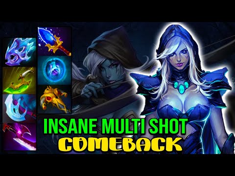 INTENSE MULTISHOT [ DrowRanger ] MEGACREEP COMEBACK - DOTA 2 GAMEPLAY