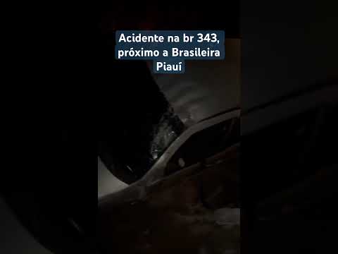 Acidente na br 343 próximo a brasileira Piauí#acidente#br343#viral#fyp