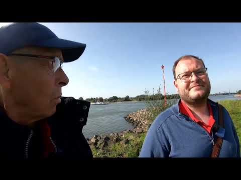 Reinfähre Rheinberg Orsey - Wirüberqueren den Rhein