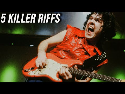 5 Killer Riffs | GARY MOORE (No Talking)