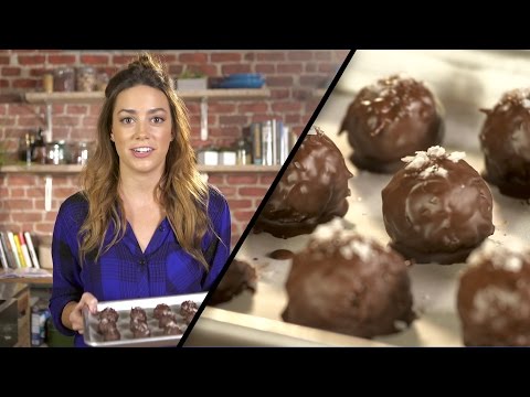 Dark Chocolate Coconut Bites w/ Sea Salt l Megan Mitchell
