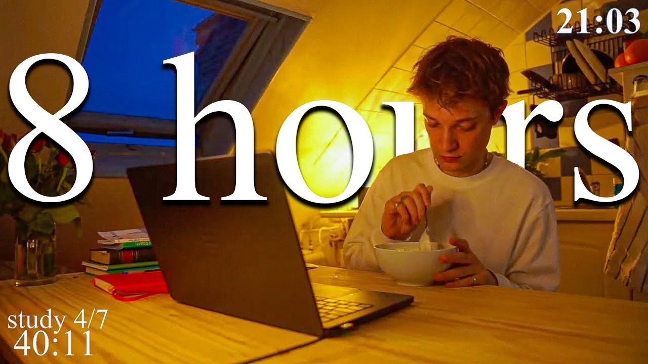 LIVE | 8-HOUR study with me in Paris 📚⛈️ rain sounds & pomodoro timer 60 & 10