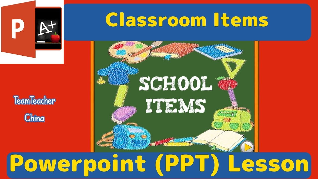 Classroom Items TEFL Powerpoint Lesson Plan | Classroom PPT Games