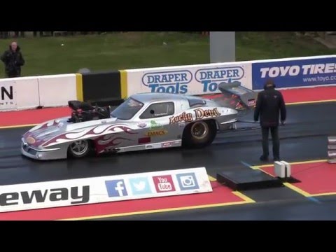 Santa Pod, Festival Of Power, 2016. MSA Pro Mod Eliminations 1