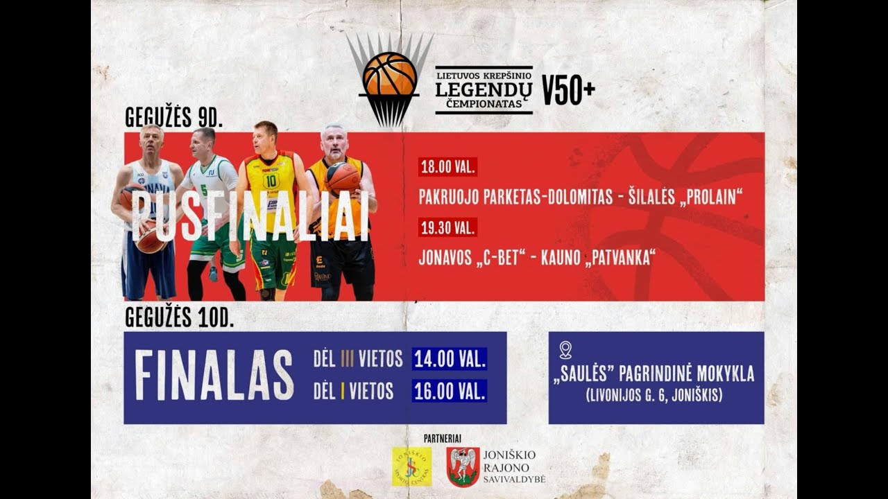 V50+ Lietuvos krepšinio legendų čempionato finalas: dėl 1 vietos
