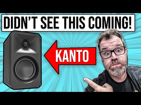 Kanto ORAMC 100W Powered Reference Desktop Computer Speakers with Bluetooth 5.0 and USB-C Input | Bi-Amplified | 100 Hz Automatic Crossover | Reference Quality Sound | Pair | Cream (Renewed) video review thumbnail