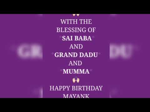 Mayank Birthday