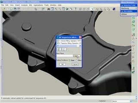 ProEngineer Manufacturing Mirror Toolpath in Wildfire 3.0