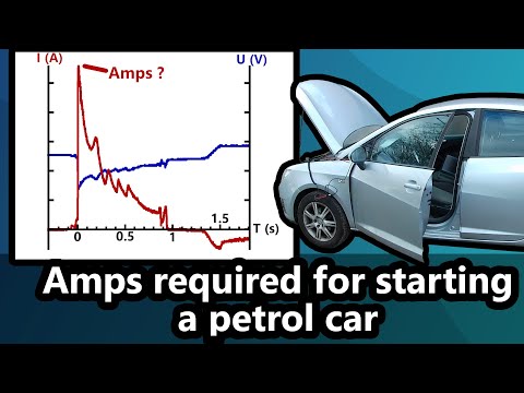 How much amps/current is required to start a Petrol Car