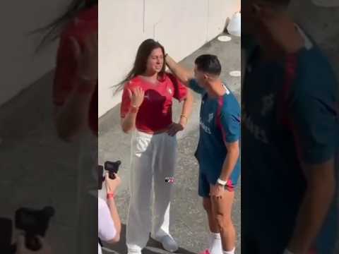 Celine finally met Cristiano ❤️🐐