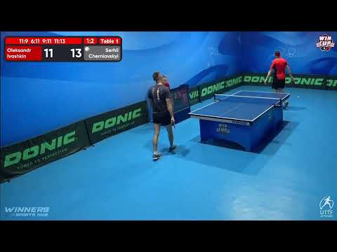 22:30 Oleksandr Ivashkin (1:3) Serhii Cherniavskyi West 5 WIN CUP 19.10.2022 | TABLE TENNIS WINCUP