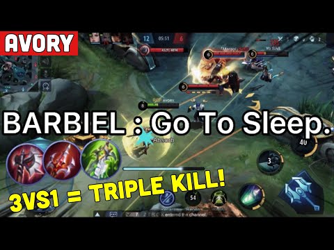3 VS 1 = TRIPLE KILL! Leomord Offlane Gameplay - Avory | MLBB