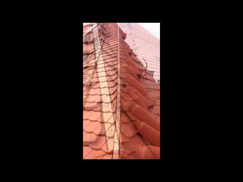 Firsten ( Reiter ) in Mörtel bei Biberdach verlegen - Grat setzen - Speis und Dachreiter