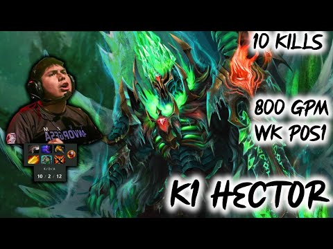 Beastcoast. K1 Hector 800 GPM 10 KILLS WK CARRY SMURFING PERUVIAN Pro Dota2 7.28c fullgame