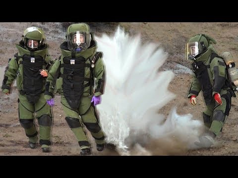 Cesium and water by a bomb unit