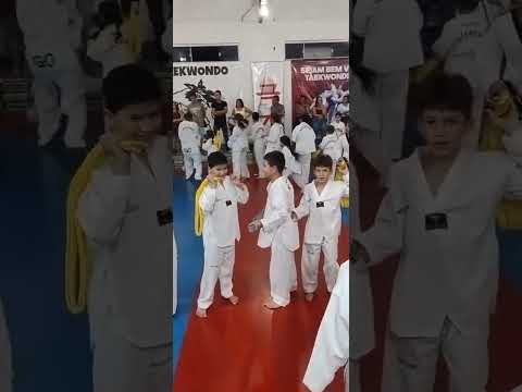 Taekwondo indiara-goias, entrega de Faixas Coloridas primeiro semestre 2026 atleta Emanuell Batista
