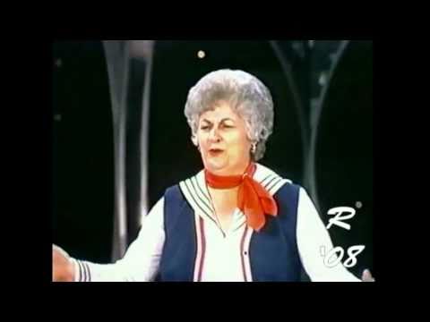 "Maude" (Bea Arthur lookalike) sings "You Made Me Love You" on "The "Carol Burnett Show"
