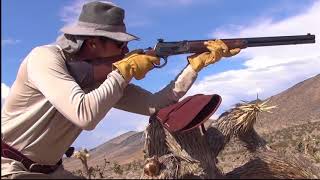 Winchester 1886 DLX Case Hardened 45-70 (2017 mfg.) Close-up's, Shooting
