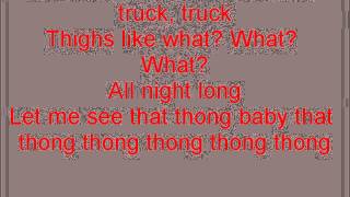 Glee Thong Song with lyrics