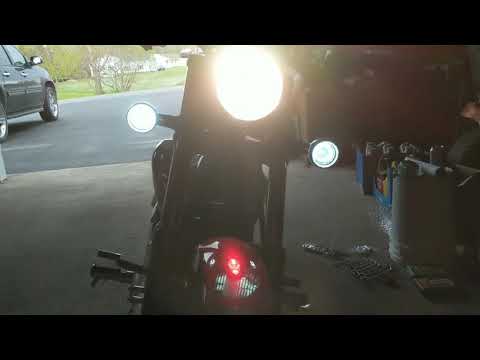 2018 Honda Fury LED Turn Signals w/Halo Running Lamp Ring. Kuryakyn Bezels & Relay Location / Change