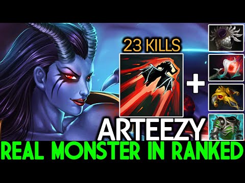 ARTEEZY [Queen of Pain] Intense Ganking He is Real Monster in Ranked Game 7.26