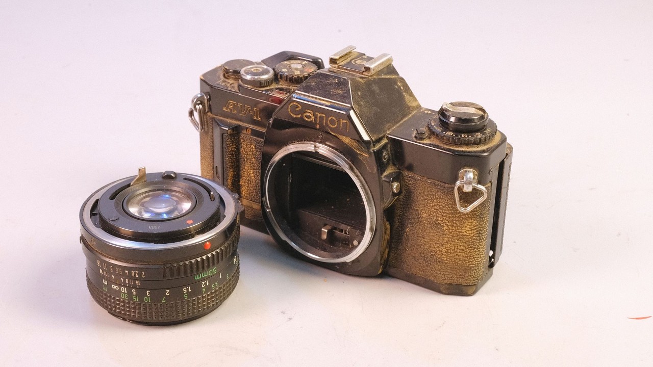 From Zero to Hero - Repair & Restore Broken 1979 Canon AV-1 Analog Film camera.