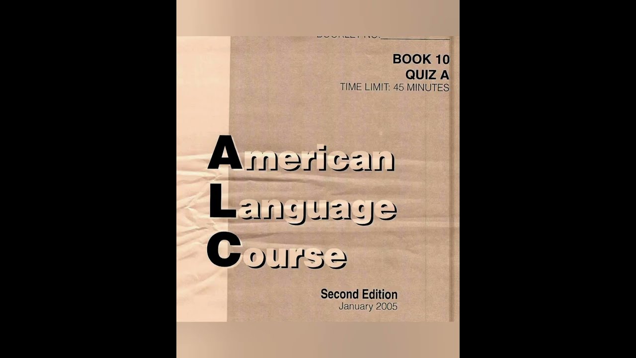 ALC Book 10 Quiz C