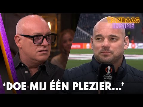 René van der Gijp vraagt Hélène Hendriks naar Wesley Sneijder: 'Doe mij één plezier...'