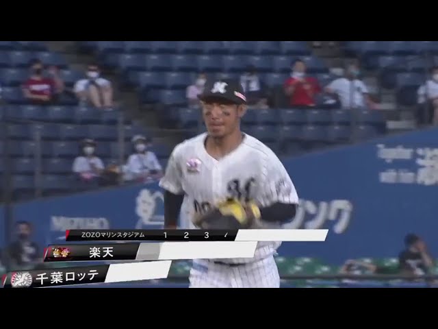 【5回表】ベテランの技!! マリーンズ・鳥谷 クールに打球をさばく!! 2020/8/2 M-E