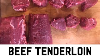How to breakdown a Beef Tenderloin! (At home butchering is the best!)