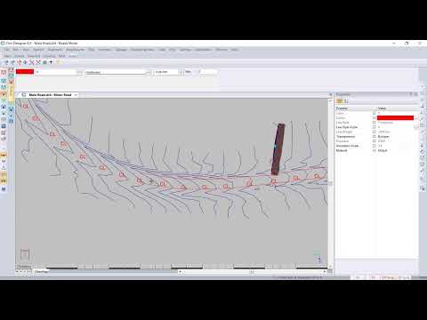 Civil Designer software FAQ - Road Regression Extract Strings (1/2) 3D Polyline from DTM Points