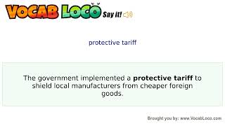 Video thumbnail for protective tariff