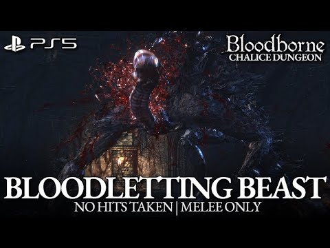 Headless Bloodletting Beast Boss Fight (No Damage) [Bloodborne]