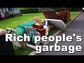 Trash picking millionaires' garbage in a super rich town, what did we find?