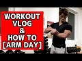 【筋トレVLOG】今やっている腕トレはこれ!【トレーニング解説付き】