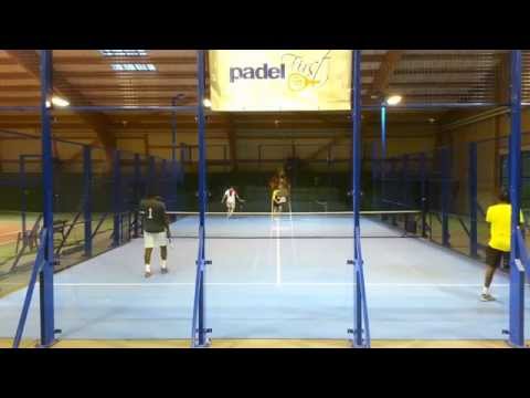 Padel First soirée Monfils ;-) Gaël et Sonny, contre François et Daryl, puis Chema et Ivan