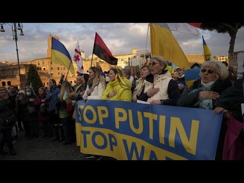 "Stoppt Putin, Stoppt den Krieg": erneut Friedensdemos in zahlreichen europäischen Städten