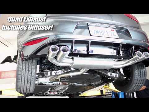 Sound: VW Golf GTI Mk7 Remus Quad Exhaust + Diffuser @ ModAuto