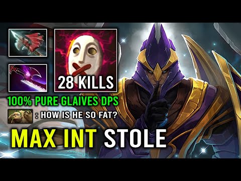 100% Pure Glaives DPS Solo Mid Silencer Max INT Stole Brutal Hit Like a Truck Dota 2