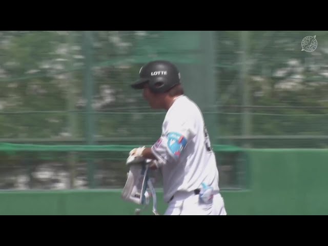 【ファーム】この回一気に逆転!! マリーンズ・愛斗 レフトへの勝ち越しタイムリーを放つ!! 2025年4月19日 千葉ロッテマリーンズ 対 東京ヤクルトスワローズ