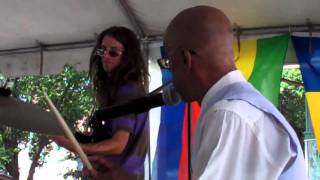 Frankie Paul on drums with Stable Roots Live at Richmond Reggae fest.